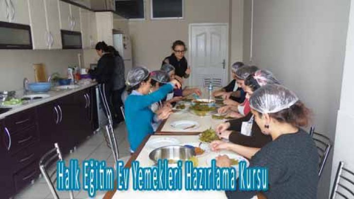 Halk Eğitim Ev Yemekleri Hazırlama Kursu