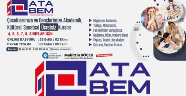 Antalya Belediyesi ATABEM Kursları